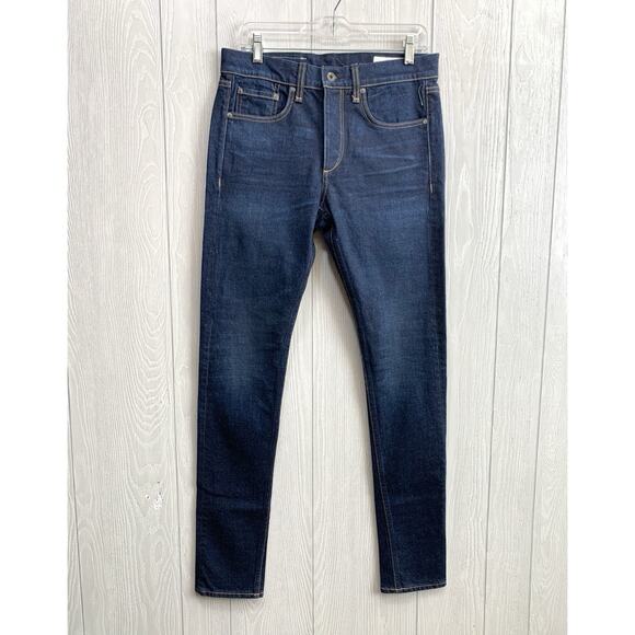 Rag & Bone Ace Fit Extra Slim Jeans Dark Blue Size 30 NWT - Picture 4 of 11